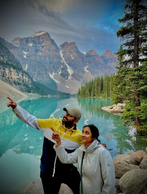 Being "Funny" at Moraine lake, Canada